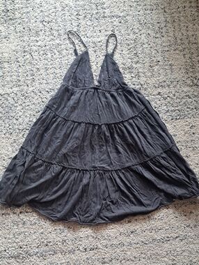 Billabong Charcoal Grey Sundress With Lace Top